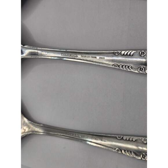 Columbia Beaded Handle Stainless Steel Flatware Complete Serving Set 7 pcs. - Picture 15 of 15